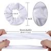 Semato 16 Pack White Velvet Scrunchies Hair Ties Elastics Ponytail