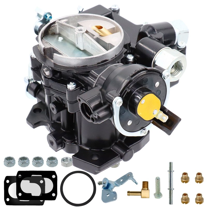 NENKUTEN Marine Carburetor 2 Barrel Carb for Mercruiser 3.0L/2.5L Electric