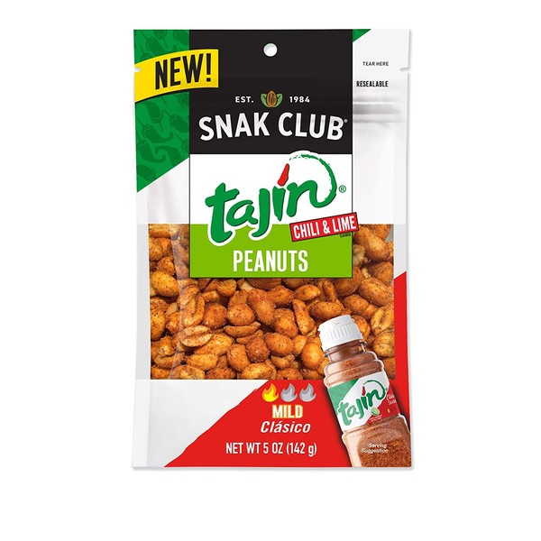 Snak Club Tajin Clasico Peanuts, 5-oz., 6-Count
