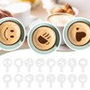 Pack of 2 Stainless Steel Cocoa Shaker with 16 Coffee