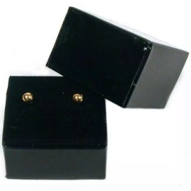 FindingKing 6 Earring Gift Boxes Black Gold Showcase Display