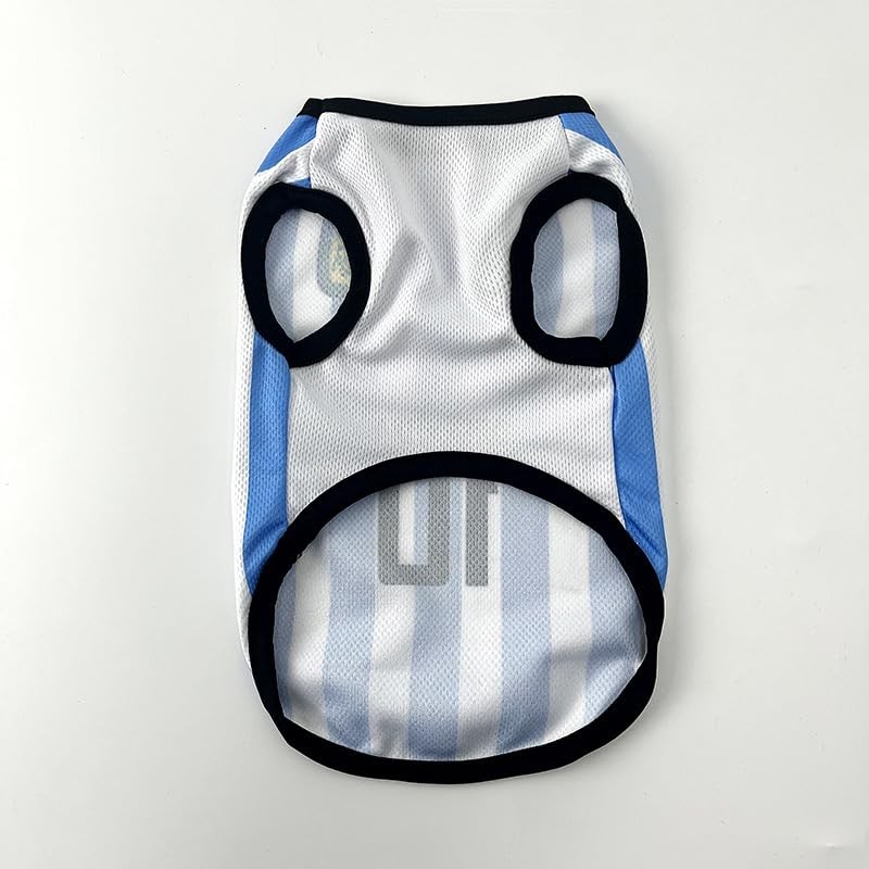RIOSTUDIO Dog Clothes, Spring, Summer, Tank Top, Cool Soccer Uniform,