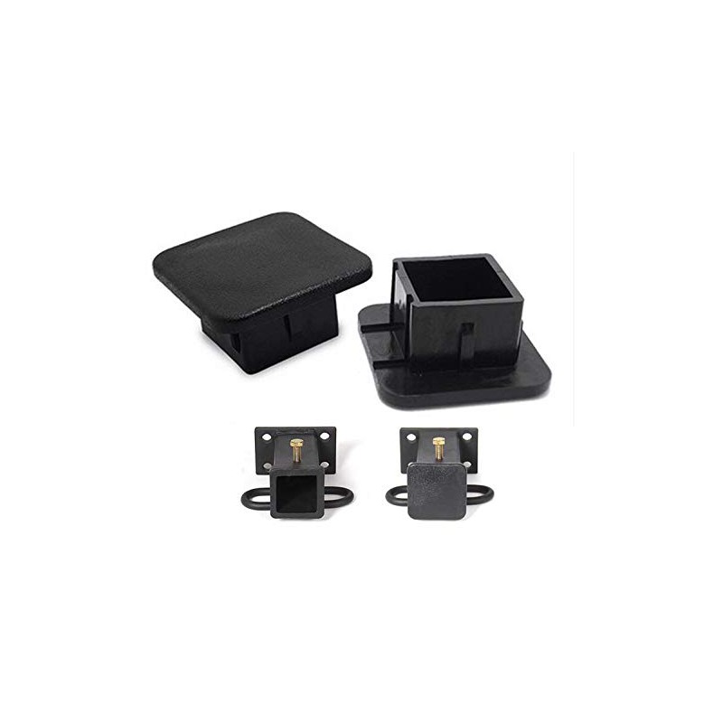 CyanHall 1.25” Black Trailer Hitch Tube Rubber Cover Plug, Fits