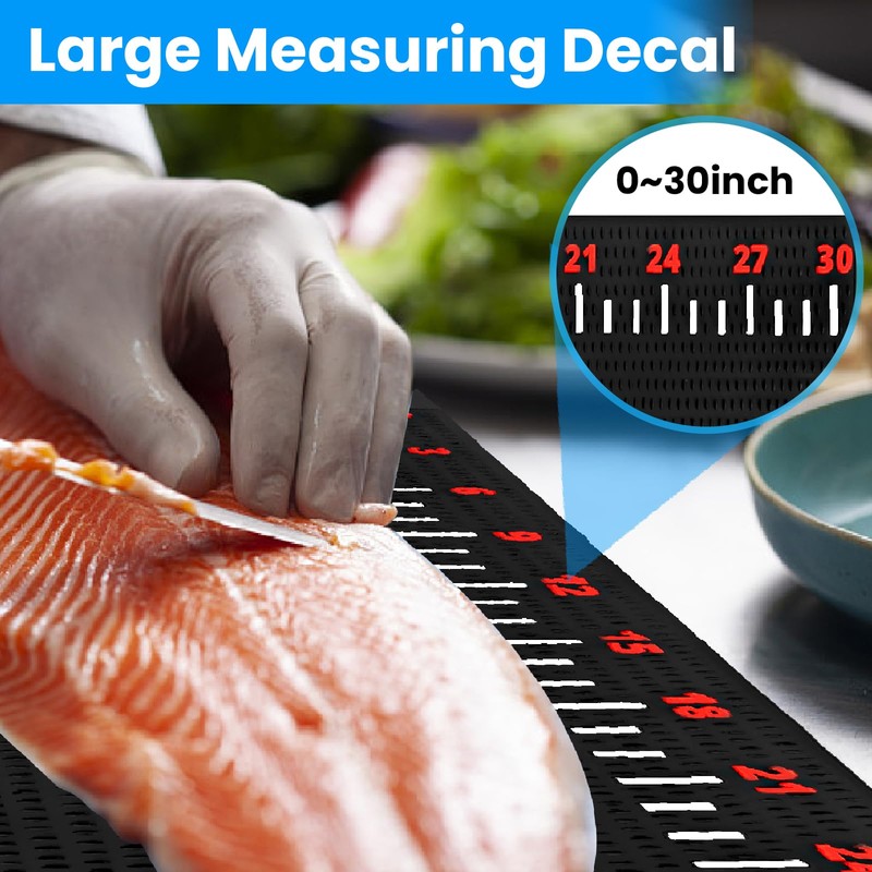 Fish Fillet Mat, 32"x16" Extra Large Nonslip Fish Cleaning Board