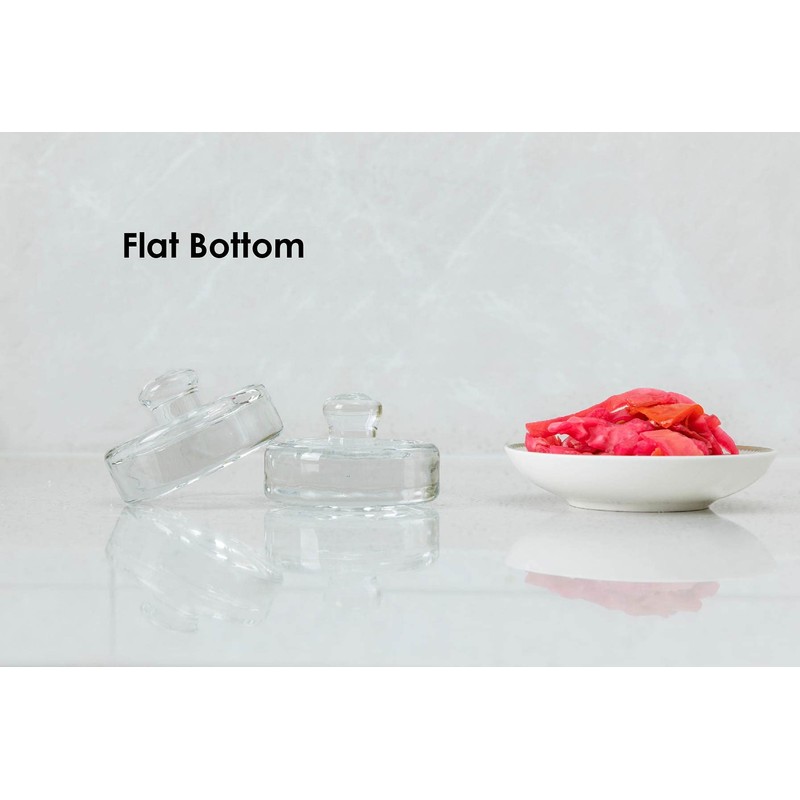 Jillmo Easy Grip Fermentation Weight- 4 Pack of Glass Weights