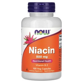 Niacin, 500 mg, 100 Veg Capsules