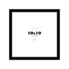 10x10" Square Picture Frame, Display Pictures 6x6" With Mat or