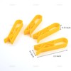 AUEAR, 10 Pack Yellow Plastic Garbage Bin Clip Non-Slip Clips