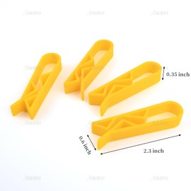 AUEAR, 10 Pack Yellow Plastic Garbage Bin Clip Non-Slip Clips Trash Can for Kitchen