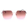 Ever Bloom Women's Rectangular Sunglasses Summer Glasses with Metal Frame,