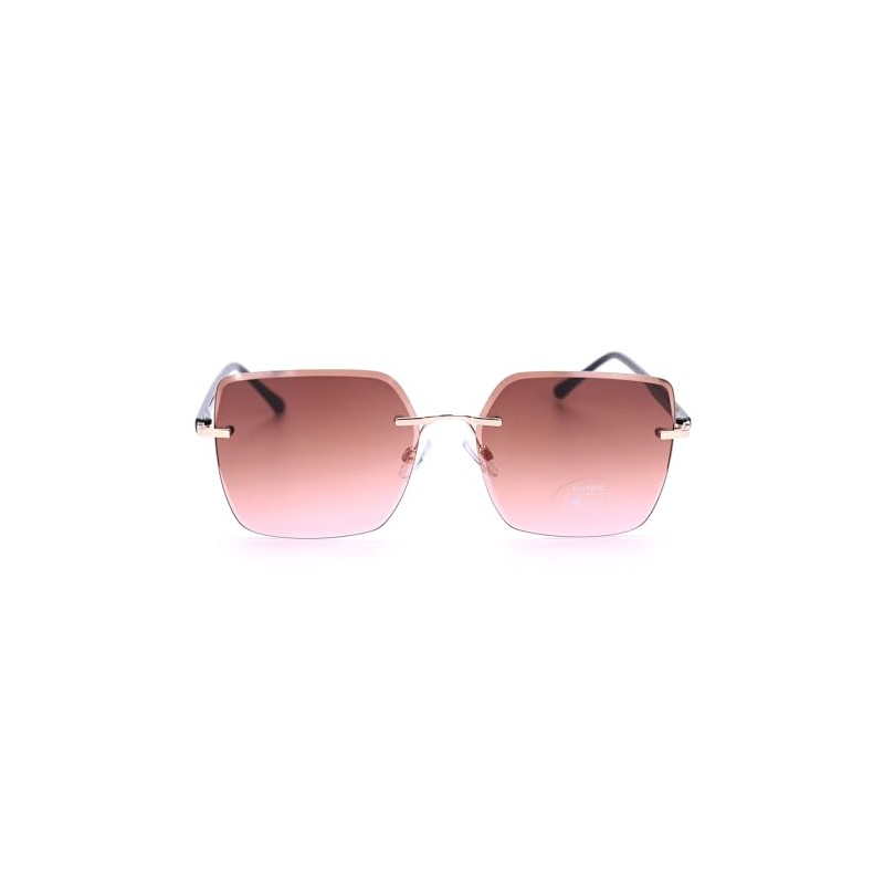 Ever Bloom Women's Rectangular Sunglasses Summer Glasses with Metal Frame,