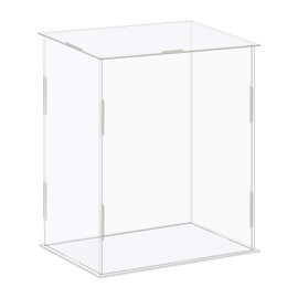 sourcing map Acrylic Display Case Box Clear Dustproof Protection Showcase 16x11x16cm for Collectibles Display