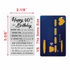 MOQIYXL Happy 40th Birthday Card for Men Women, Small Engraved