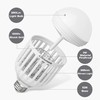 [2-Pack] BANPESTT Bug Zapper Light Bulb 2-in-1 Indoor Mosquito Zapper