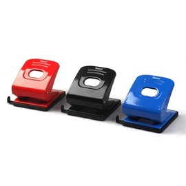 Koovi – Perforadora De Metal 2 Hoyos Grande, Perfora 30 hojas, perforadora metálica para hojas tamaño carta, uso escolar o de oficina, modelo 633