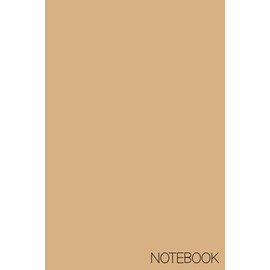 Desert Mist Minimalist Notebook: Blank Lined 120 Page 6x9 Note keeper
