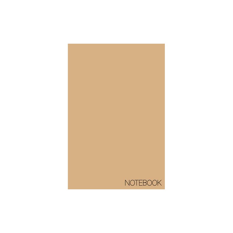 Desert Mist Minimalist Notebook: Blank Lined 120 Page 6x9 Note