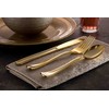 300 Gold Disposable Plastic Flatware Set - 100 Forks, 100