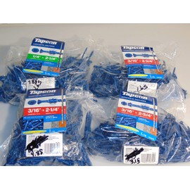 1/4 in. x 2-3/4 in. Polymer Plated Steel Hex-Washer-Head Indoor/Outdoor Concrete Anchors (75-Pack)