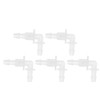 HEROFFIX 5 Pcs Aquarium Plastic Hose Barb Fitting 3/16" Hose