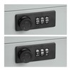 Relaxdays Cash Box, 3-Digit Number Combination, Coin Insert, Iron Money