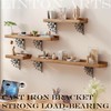 Linton Arts Octopus Cast Iron Shelf Brackets – 7.04"x7.04" Decorative