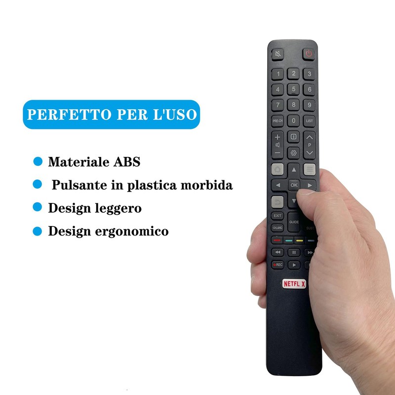 FOXRMT Replacement Remote Control TCL TV Suitable for TCL Thomson
