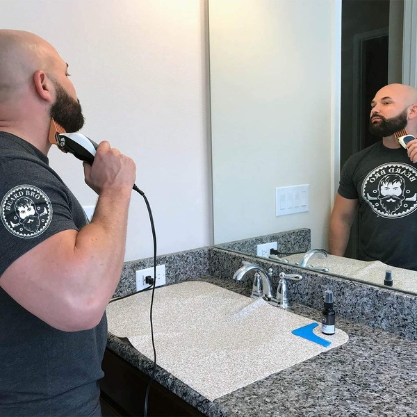 Groom Mat for Hair Dying, Cutting, and Beard & Mustache Trimming/Non Stick Surface, Easy to Clean