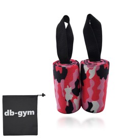 db-gym Wrist Wraps, Set of 2, Wrist Strap, Muscle Training, Wrist Fixation, Weightlifting, Gym Support, Weightlifting, Muscle Training, (Camo-Pink)