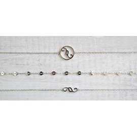 Lawellery Paragraphen Circle Pendant Bracelet Jewellery for Lawyers (19 cm Length) - Paragraph Circle, Stainless Steel