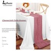 Lykoow 15 Packs Cheesecloth Table Runner Dusty Rose,10 Ft Dark