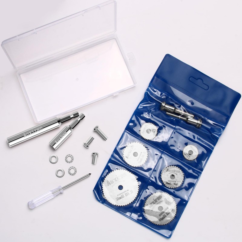 11 PCS Rotary Drill Saw Blades: 6 PCS Mini Circular