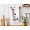 Moonlit93 Delaware State Map Kitchen Towel, U.S. State Souvenir Tea