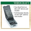 WoodRiver 29 Piece Fractional Inch Brad Point Drill Bit Index