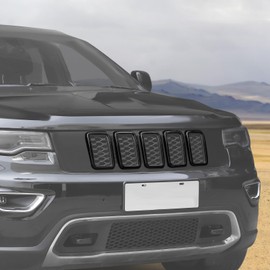 Amayum Front Grille Grill Inserts fit for Jeep Grand Cherokee 2017-2020 Grille Inserts Cover Trim Exterior Accessories
