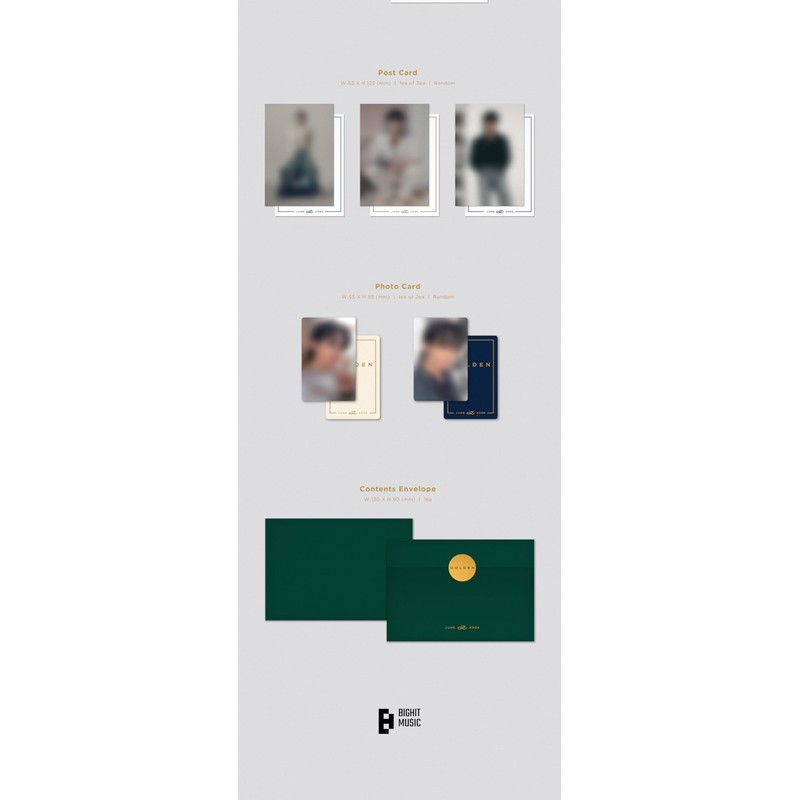 BTS Jungkook Golden 1st Solo Album Full 4 Version SET