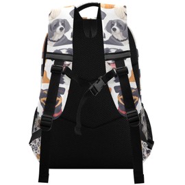 LFICRTAN Cute Dogs Cartoon Print Backpack for Boys Girls Kids Elementary Bookbag School Bag Students Daypack Travel Rucksack