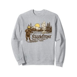 Yellowstone National Park Vintage Bear & Fiddle Old Faithful Sweatshirt
