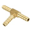 PATIKIL 3/16" Barb Tee Fitting 3-Way Union T Brass Hose