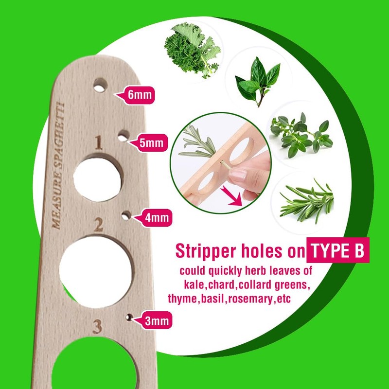 Beech wood Spaghetti Measurer Tool Quick Pasta Measuring Tool,Wood Herb