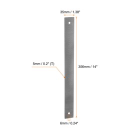sourcing map 2pcs Flexible Body File 14 Inch High Carbon Steel Medium Teeth Cut Flat Metal Files Polisher Tool for Car Grinding