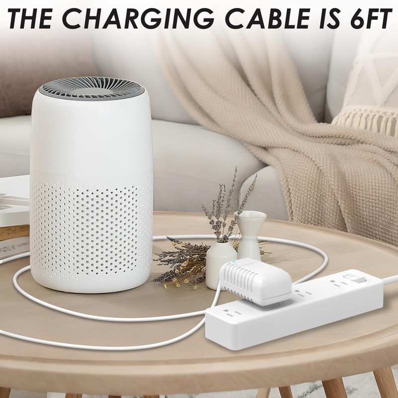 12V Power Cord for Levoit Core Mini Air Purifier LAP-C161-WUS