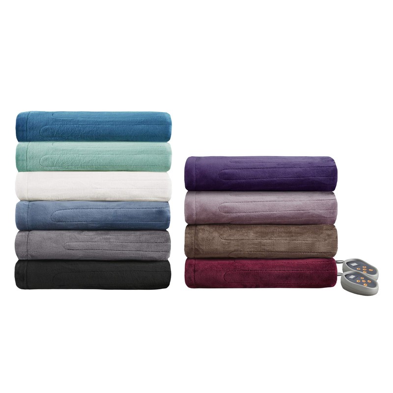 Beautyrest Heated Electric Blanket for Cold Weather, Fast Heating Heated