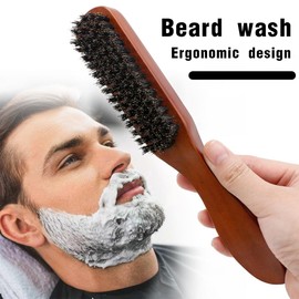 XOUDKE Boar Bristle Brush, Hair Brush, Boar Bristle Sleek Bun Brush, Teasing Hair Brush, Toupee Brush, Boar Bristle Brush, Natural Hair Brush for Hair, Beard