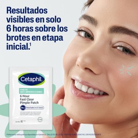 Cetaphil Parches Anti-Imperfecciones 24 piezas con Ácido Salicílico, CICA y Heartleaf – Resultados en 6 Horas, 24h de Acción, 100% Invisibles y Resistentes