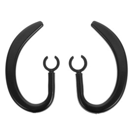SEWACC 2pcs Rubber Ear Hooks for Sports Earbuds Slip Ear Grips Rotation Elasticity for Comfortable Fit Black
