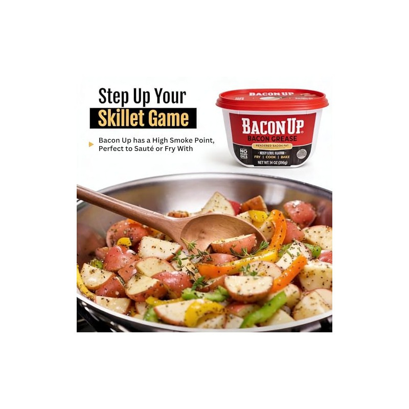Bacon UpⓇ Bacon Grease for Outdoor Deep Frying, Fish Frying,