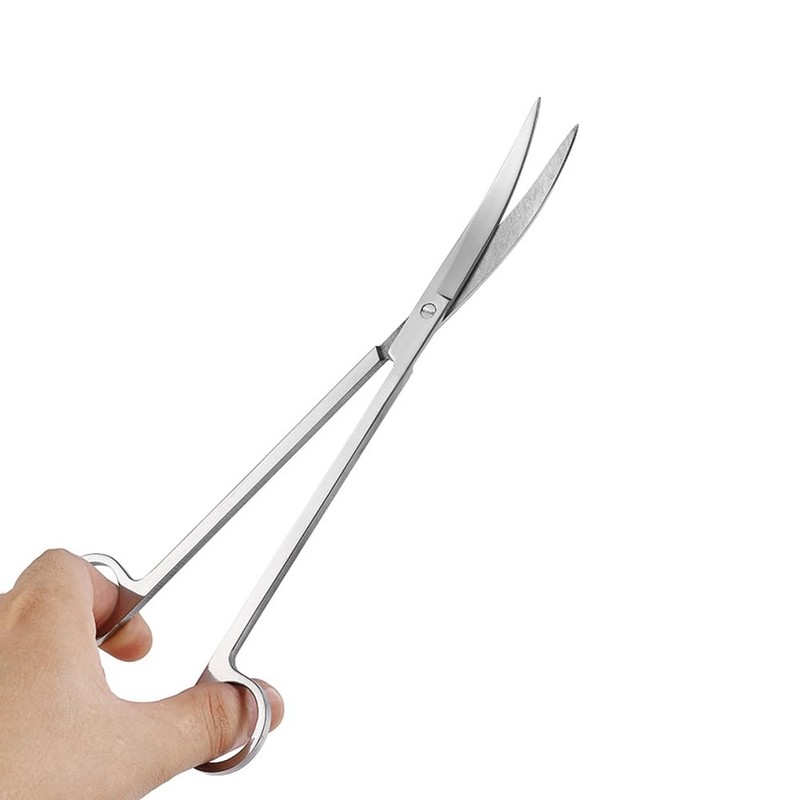 Curved Aquarium Scissors Water Fish Tank Plant Scissors Small Aquascaping