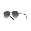 A|X ARMANI EXCHANGE Ax2043s Aviator Sunglasses, Shiny Gunmetal/Grey Gradient, 59