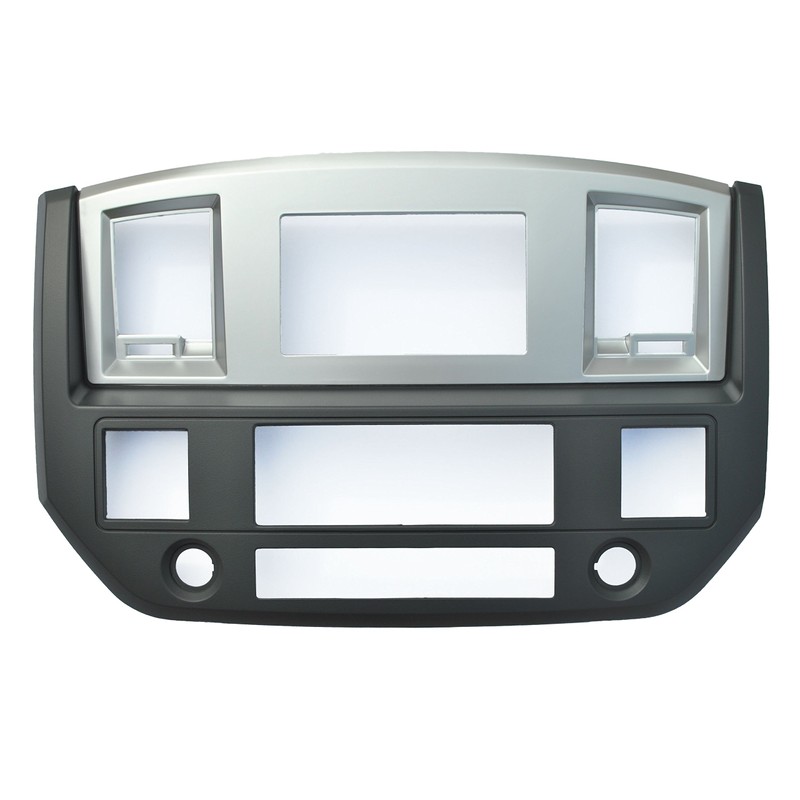 Slate Grey Black and Silver Aftermarket Stereo Radio Double Din